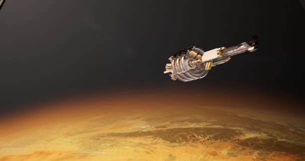 Titan and the methane lakes surface image